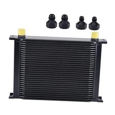 Oil Cooler, 10AN Stacked Plate Transmission Engine Cooler Universal 30 Row
