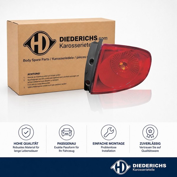 Heckleuchte Rechts Diederichs 7495090 FÜR Seat RÜCkleuchte Hecklicht-image