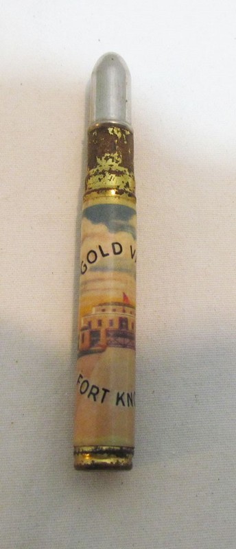 BULLET PENCIL 1950's SOUVENIR GOLD VAULT FORT KNOX KY KENTUCKY VINTAGE