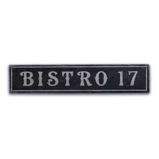 Bistro, Custom Bistro, Bistro, Bistro - Rustic Distressed Wood Sign