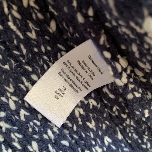Coldwater Creek Long Strickjacke Damen Gr. Large Fransen Boho - Bild 5 von 8