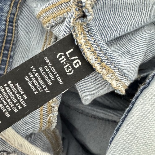 Celebrity Pink Junior Medium wash Blue Denim Shortalls size L (11/13) - Picture 7 of 11