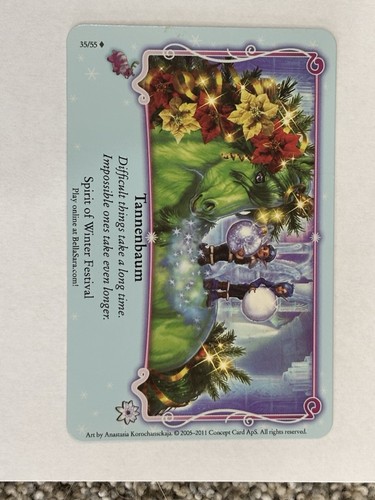 Bella Sara Winter Festival Foil From Pack to Sleeve 35/55 Tannenbaum Last One! - Picture 2 of 5