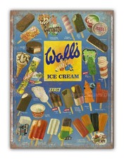 Retro Walls Ice Cream Style Lolly Lollies Metal Garage Sign Garden Bar Kitchen