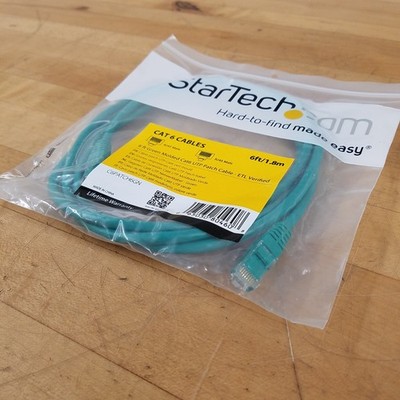 StarTech.com C6PATCH6GN 6ft Green Molded CAT6 UTP Patch Cable - ETL Verified