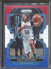 2021-22 Panini Prizm - #121 Cole Anthony Red White and Blue Prizm Orlando Magic