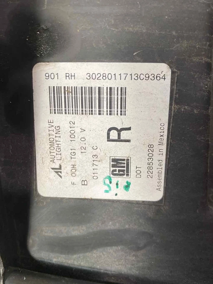 07 08 09 10 11 12 13 CHEVY SILVERADO 1500 conjunto de farol direito - Imagem 4 de 4