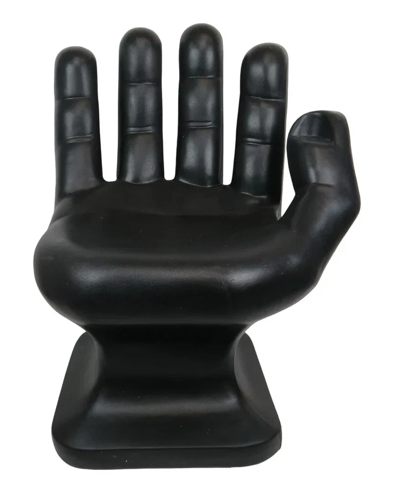 Rare Original RMIC Mid Century Modern Vintage Retro 1970's Hand Chair Black MCM - Image 2 of 4