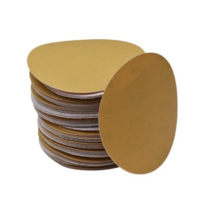 320 Grit NO-Hole 100 Pack 6'' Hook Loop Pads Flocking Sanding Disc