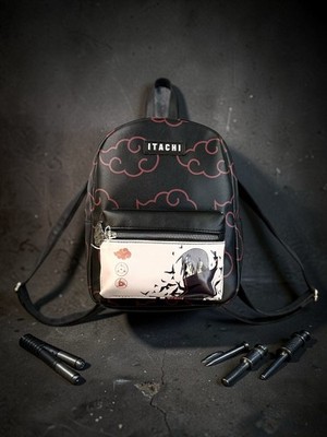 itachi uchiha mini backpack NARUTO PROWL  SPRAYGROUND Naruto Shippuden Itachi Akatsuki Mini Backpack Joining the Akatsuki once and for all Bioworld Naruto Akatsuki Sasuke Red