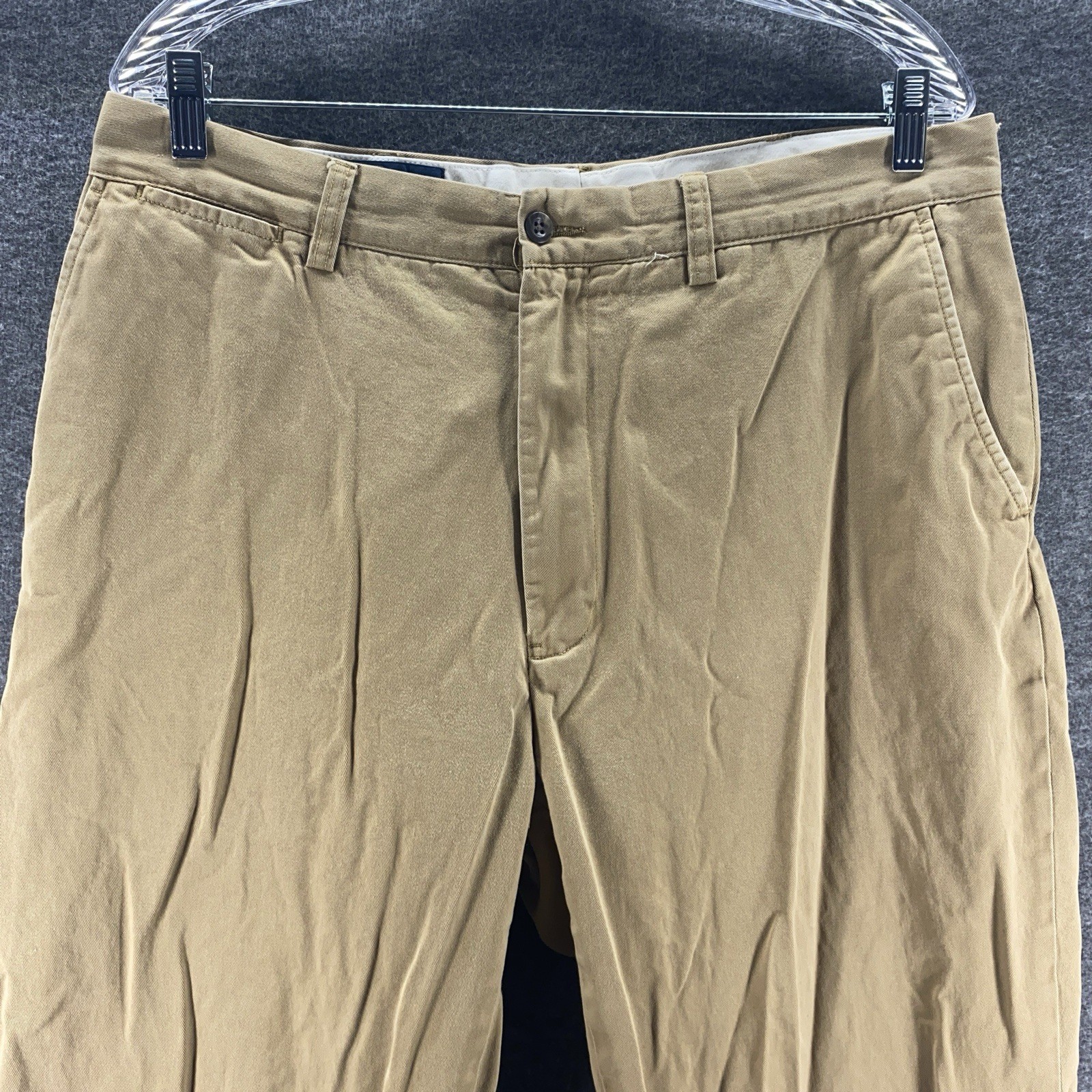 Ralph Lauren Pants Mens 36X32 Beige Prospect Mid Rise Workwear Preppy Outdoor thumbnail 3