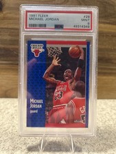 MICHAEL JORDAN 1991 Fleer #29 PSA 9 MINT Chicago Bulls