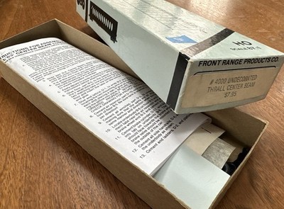 Front Range Products Co Kit #4000 Thrall Center Beam Undecorated NOS NY