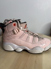 Nike Air Jordan 6 Rings PS Atmosphere Pink Red White Youth Size 11C 323432-602