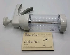 The Pampered Chef #1525 Replacement  Cookie Press ONLY White New