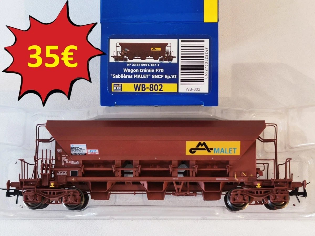 MAKETTE HO Réf 4742: SET 3 WAGONS TREMIE CHARBON SNCF ARBEL