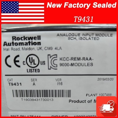 AB T9431 SER A ANALOGUE INPUT MODULE, 8 CHANNEL ISOLATED NEW ROCKWELL AUTOMATION