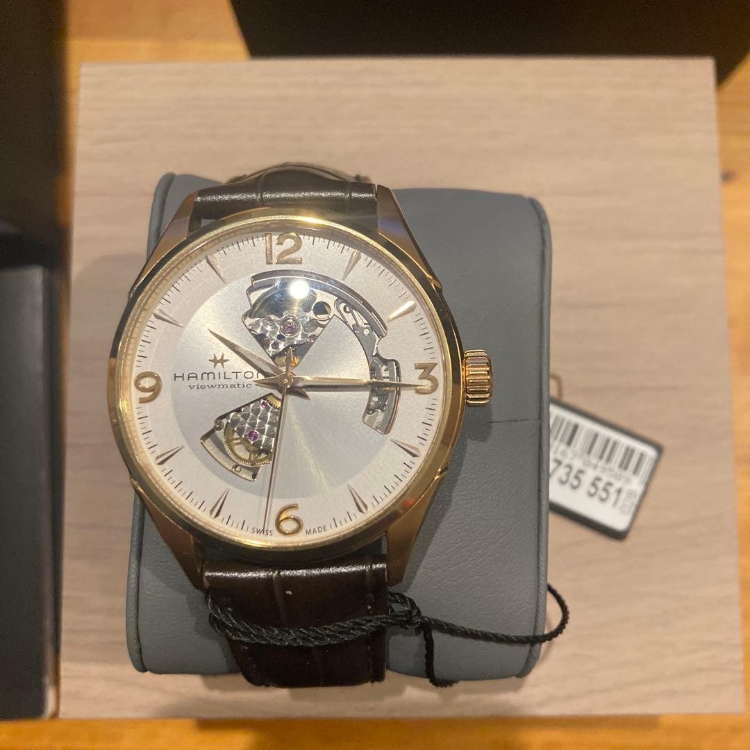 Hamilton Automatic Skeleton Dial Watch Silver Gol… - image 4