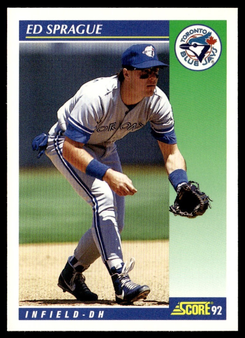 1992 Score Ed Sprague Toronto Blue Jays #504