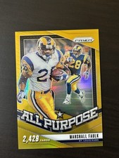 Marshall Faulk 2024 Prizm All Purpose Gold /10 #5 SSP St Louis Rams Hall of Fame