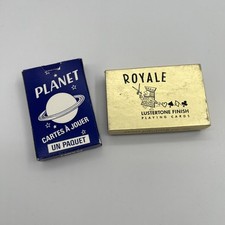 Lot Of 2 Vintage Planet & Royale Playing Card...