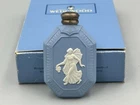Wedgwood Jasperware Pale Blue on White Flora Perfume Bottle Boxed.