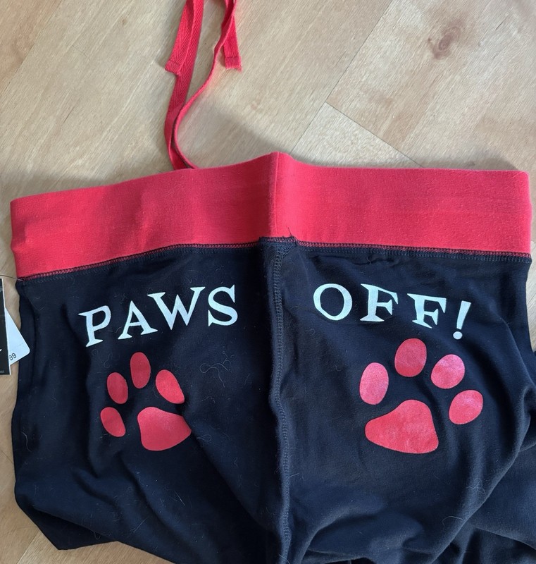 NWT vintage Rare EMILY STRANGE Yoga Lounge PAWS OFF Pants BUTT LOGO goth HTF Y2K