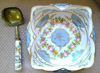 Porcelaine Ancienne Décorée Signée Mehun/Meissen Avec Louche - Photo 1/4