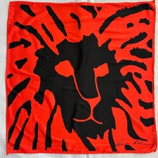 Vintage Anne Klein Silk Scarf or Frame as Designer Wall Art
