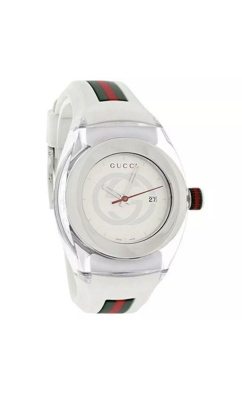 Gucci Sync 36mm Case Stainless Steel, Rubber Band, Unisex Wristwatch - (YA137302)