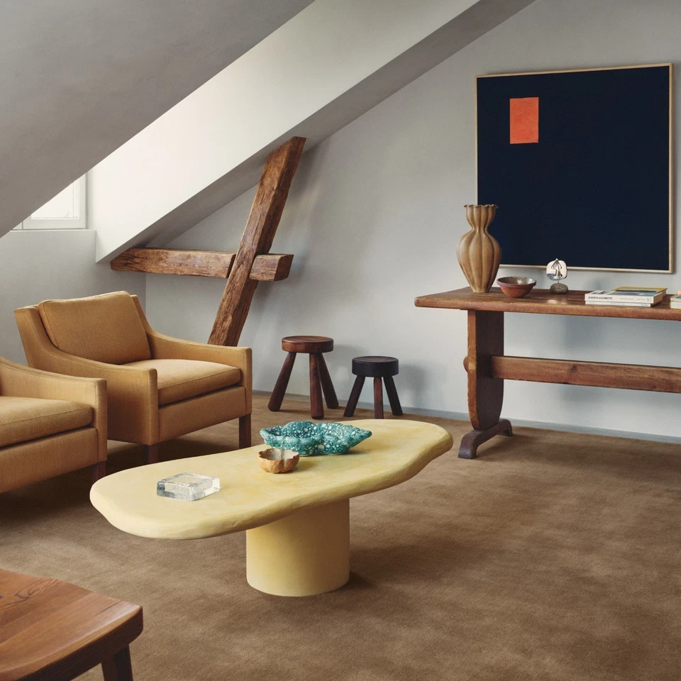 Hand-Tufted Wool Rug 8x10 ft – Grand Chestnut Nordic Knots Handmade Area Rug - Image 2 of 4