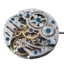 21600bph Skeleton Handwind Manual Watch Movement For Seagull ST3620K ETA 6498