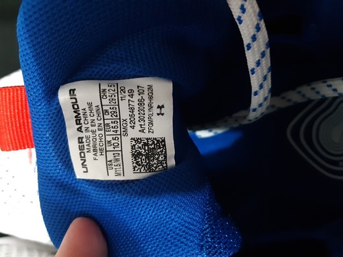 Under Armour Embiid Red White And Blue 3023086-107 Size 11.5 - Picture 5 of 5