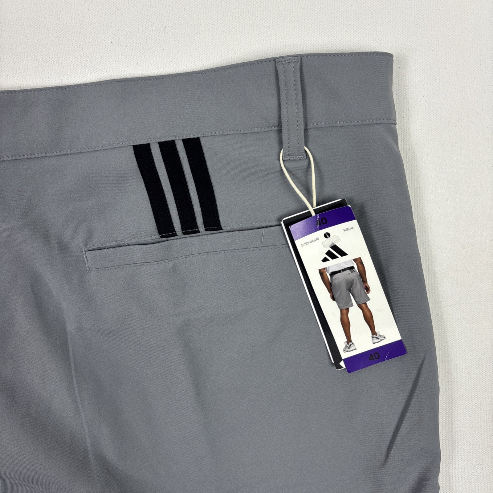 Adidas Men’s Adi Golf Shorts Stretch Performance Gray 40 thumbnail 4