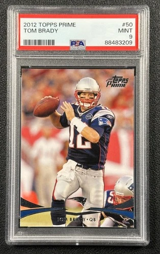 TOM BRADY PSA 9 2012 TOPPS PRIME FOOTBALL #50 MINT PATRIOTS 3209