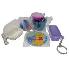 Tupperware Keychain Magnets Vintage Set of 6 Tiny Treasures