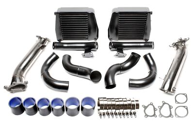 TA TECHNIX TUNING LADELUFTKÜHLER SET MIT DOWNPIPE + ROHRE FÜR NISSAN GTR R35 V6