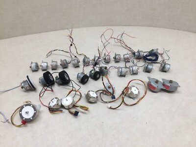 Lot of 30 Mitsumi NMB Stepper Motors M35SD-8P PM55L-048-HPA3D PM42L-048-HPB5