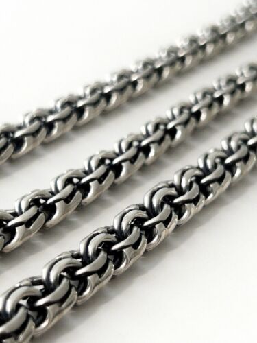 Collana brutale da uomo in argento sterling massiccio (925) Bismark, 110 gr, 65 cm - Foto 3 di 7