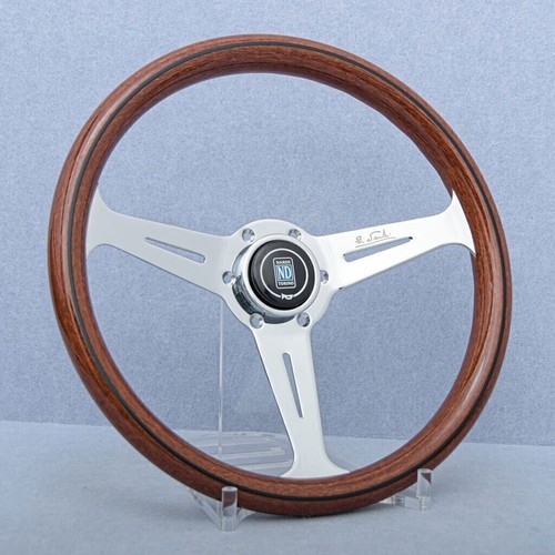Volante NARDI Classic 360 mm in legno di mogano con finitura cromata - Bild 3 von 4
