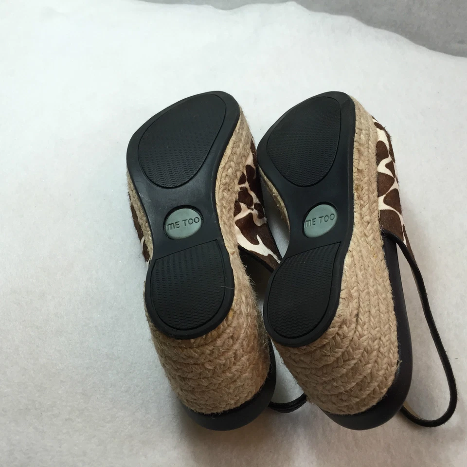 Sandalia de cuña con alpargata Me Too Janice estampado de jirafa piel de becerro 5 M Foto 4 de 4
