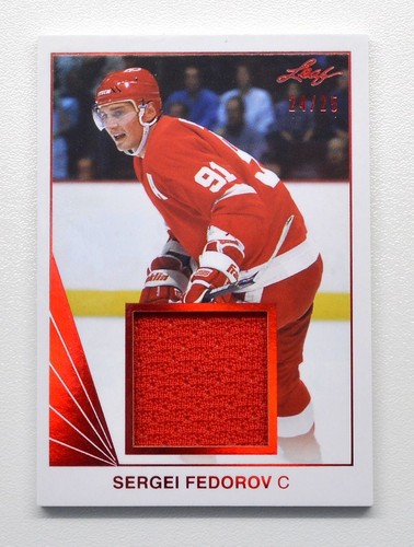 2017-18 Leaf '90 Memorabilia Red #BM34 Sergei Fedorov 24/25