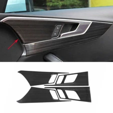 Inner Door Handle Frame Cover Trim 4PCS For Audi A4 A5 2017-2024 Black Titanium