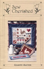 Sew Cherished Country Auction Patchwork Quilt Wall Hanging Pattern ~ Rooster