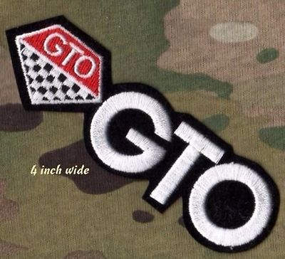 GENERAL MOTORS GM RACING PONTIAC GTO ROYAL BOBCAT RACING TEAM 4'' iron-on LOGO