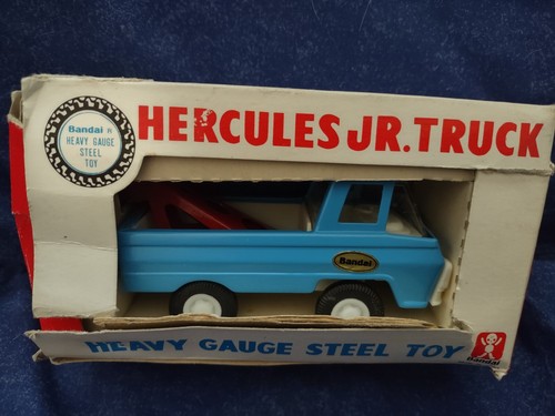 Vintage 1968 Bandai Heavy Guage Steel Hercules Jr. Wrecker Truck Made in Japan - Picture 3 of 5