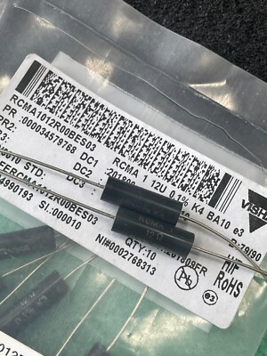 1X RCMA1012R00BES03 12R 0.1% 3/4W Metal Film Resistors-Through Hole 12ohms 25ppm