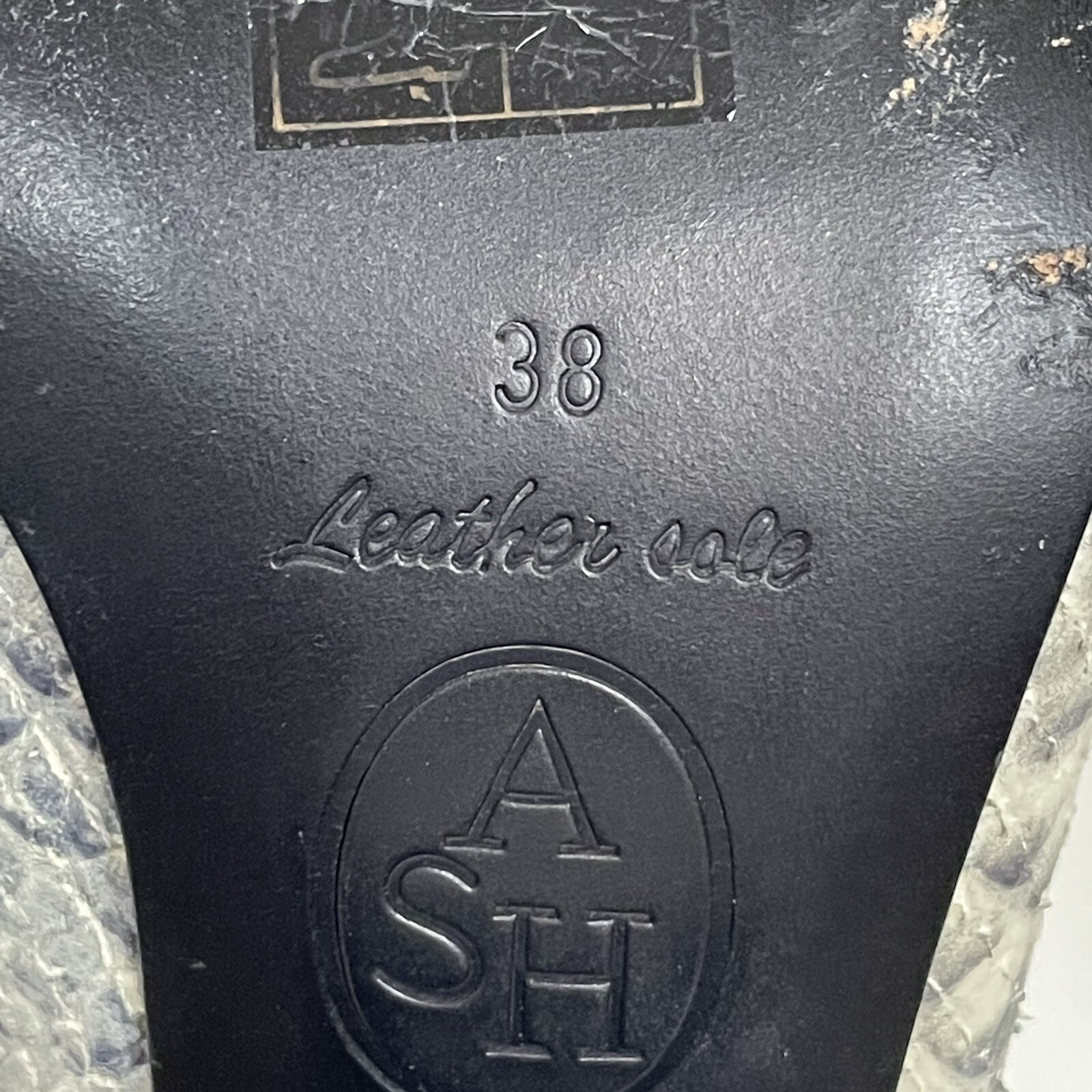 ASH Indy Python Print Leather Ankle Boots Back Zi… - image 9