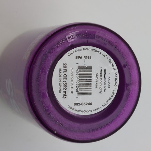 Cool Gear Tumbler CAT Cup And Lid "DON'T STRESS MEOWT" Purple Pink Never Used - Picture 8 of 9