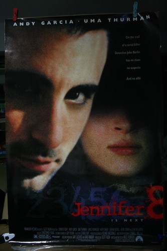 JENNIFER 8 Original SS 1992 Rolled Movie Poster ANDY GARCIA UMA THURMAN
